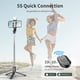 thumbnail image 5 of Palo selfie con luz, trípode para smartphone, palo selfie telescópico extensible con control remoto desmontable para iPhone, Galaxy y Huawei., 5 of 5
