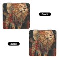 thumbnail image 2 of Uemuo Majestic Cosmic Lion Print Compact Portable Pocket Makeup Mirror - Leather Cover, Elegant Travel Cosmetic Mirror for Purse, Pocket, and Handbag-Square, 2 of 9