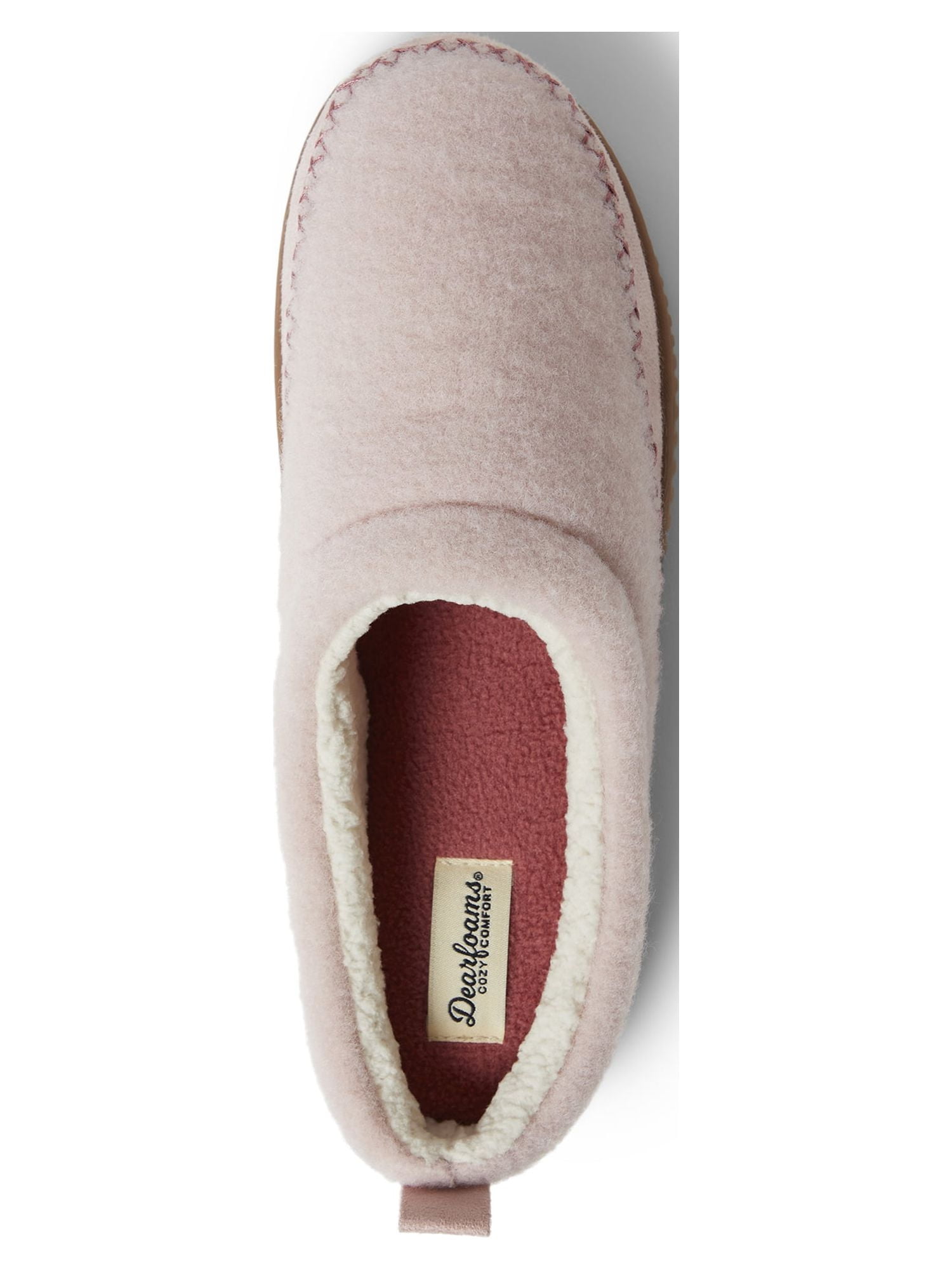 Dearfoams Cozy Comfort Women's Mixed Material Clog Slippers