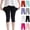 Black, variant on Gunia Toddler Girls Leggings Athletic Shorts Capri Kids Running Pants Shorts Workout Tights Cropped Pants Shorts Pants 2-12 Years