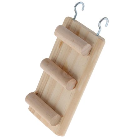 Natural Wooden Hamster Play ny Climbing Ladder Molar Supply Small Pet 12cm