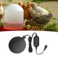 thumbnail image 1 of Almohadilla Calefactora De Agua Para Aves De Corral, Calentador De Agua Para Pollos De Silicona Resistente Al Polvo Con Enchufe Estadounidense De 120V Y 15cm Para Cría De Pollos, 1 of 7