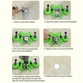 thumbnail image 4 of Hole Saw Guide Jig Fixture, Drill Bit Hole Saw Guide with 2 Suction Cups, Tile Hole Cutter Centering Locator Holder Jig Fixture for Ceramic, Glass, Tile, Porcelain, Marble, 4 of 8