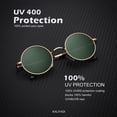 thumbnail image 4 of Gafas de sol KALIYADI redondas polarizadas retro de metal UV400 47 mm, 4 of 7