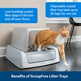 thumbnail image 3 of PetSafe ScoopFree Cat Litter Box Tray Refills with Sensitive Non Clumping Crystals, 3-Pack, 3 of 6