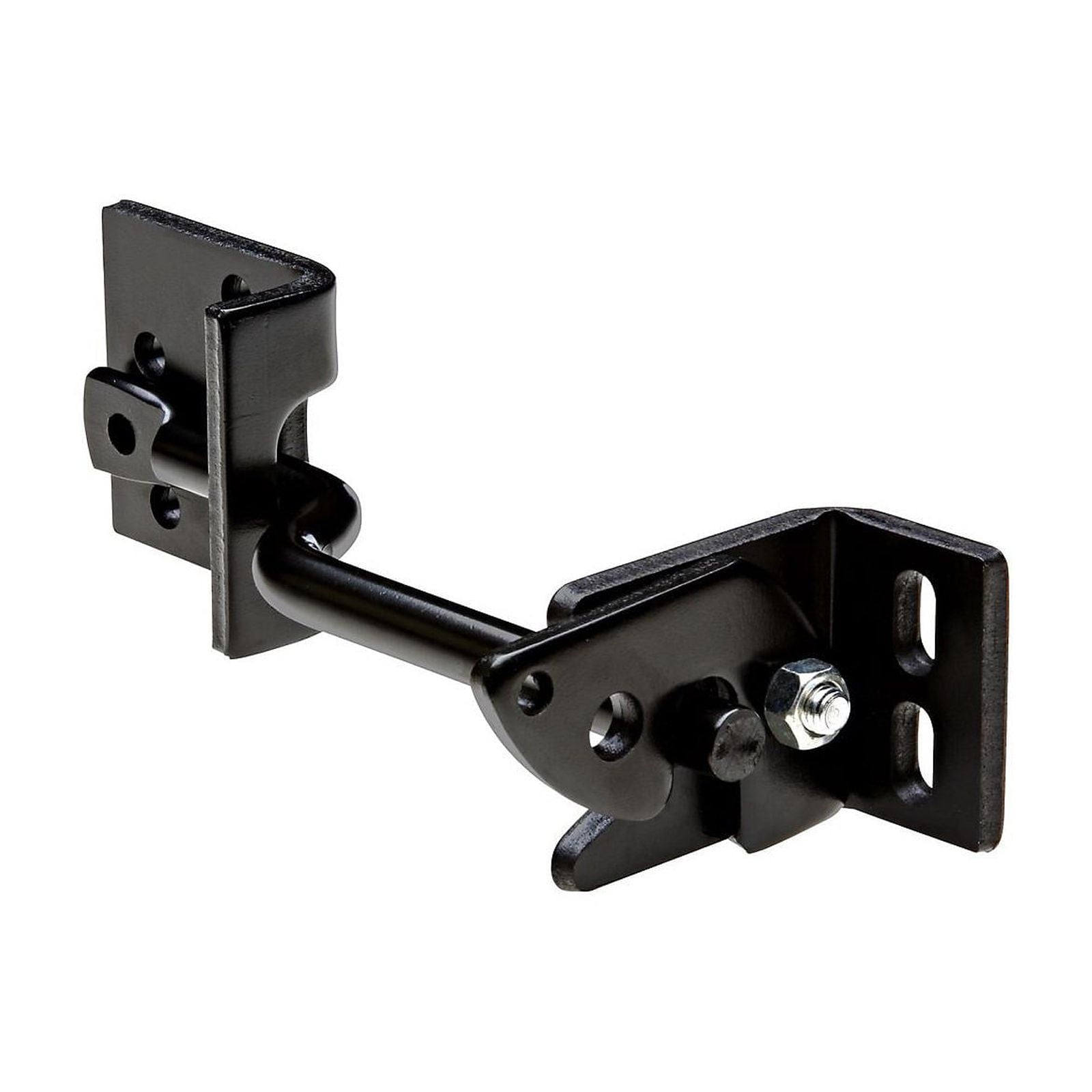 National Hardware - V23A Adjust-O-Matic Heavy-Duty Gate Latch - Black