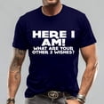 thumbnail image 4 of Men Summer Tops Short Set T Shirt Short Sleeve Tees Men Running T Shirt Turtle Tees Mens Shirts Size Medium Layering Tee Tunic Neck Top Shirts for with Sleeves Dark Undershirt ‘ s Letter Dark Blue 2XL, 4 of 4