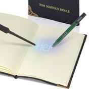 Wizarding World: Tom Riddles Diary - Secret Replica Notebook, Slytherin House Invisible Ink Pen, Magic UV Reveal Mini Wand, Harry Potter Collectible