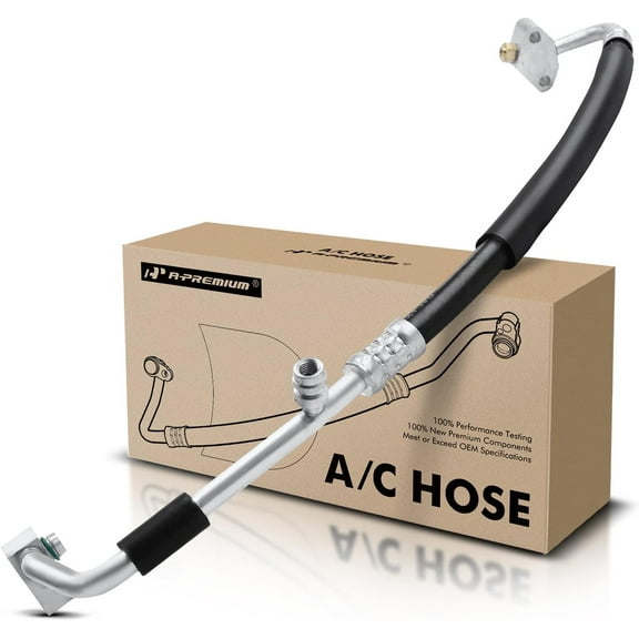 A-Premium A/C Discharge Line Hose Assembly Compatible with Nissan D21 1992-1994, Pickup 1995-1997, L4 2.4L, Compressor to Condenser
