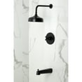 thumbnail image 2 of Kingston Brass KB6330BX Metropolitan Single-Handle Pressure Balanced Tub and Shower Faucet, Matte Black, 2 of 7