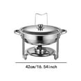 thumbnail image 4 of Elodie Chafing Dish Buffet Set Fuel Holder Buffet Warmer for Wedding Dinners Events Argent, 4 of 8