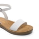 thumbnail image 3 of Sandalia DREAM PAIRS ELENA-5 Blanca de PU con Correa al Tobillo y Piso Plano de 2 cm, 3 of 8