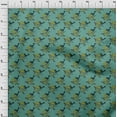 thumbnail image 3 of oneOone Cotton Poplin Fabric Leaves|Bird & Floral Block Print Sewing Fabric BTY 42 Inch Wide, 3 of 4
