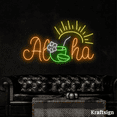 thumbnail image 3 of Craftnamesign Aloha Neon Signs, Beach Bar Club, Hawaii Club LED Signs, 3 of 4