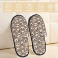 thumbnail image 2 of Fotbe Raccoon Pantuflas Peludas para Mujer con Estampado, Zapatillas de Peluche, Zapatos de Invierno para Casa, Uso Interior y Exterior-Large, 2 of 8
