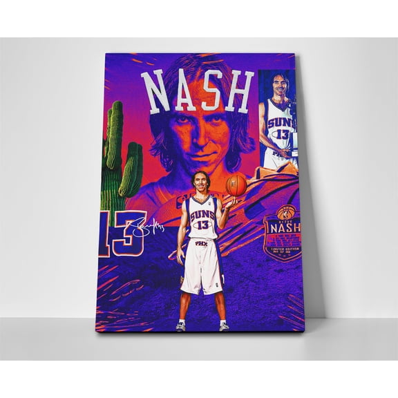 Steve Nash Suns Poster or Wrapped Canvas