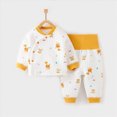 thumbnail image 2 of HFHAPW Toddler Boys Girls Pajamas Pjs Sets Long Sleeve Jammies Fall Winter Sleepwear 2 Piece Top and Pants, 2 of 7
