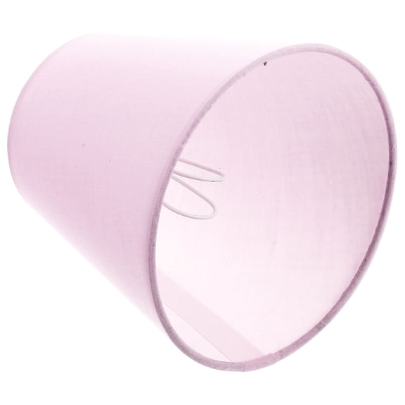BESTYASH Modern Pink Drum Lamp Shade Small Clip on Bulb Light Cover for Living Room Decor