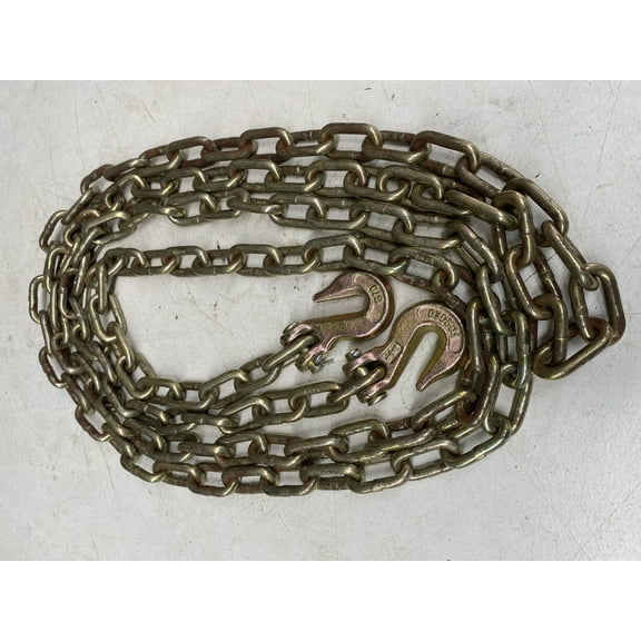 1/4" x 12 ft TOW CHAIN WITH HOOKS- SECOND CHOICE 0900146.2A