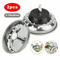 Costyle 2 Pack Kitchen Sink Strainer Stopper Anti-Clogging Stainless Steel Drain Basket