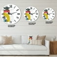 thumbnail image 4 of Designart 'Colorful Geometric Abstract Art Collage I' Modern Wall Clock, 4 of 5