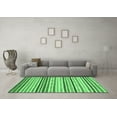 thumbnail image 3 of Ahgly Company Indoor Round Abstract Emerald Green Modern Area Rugs, 6' Round, 3 of 4