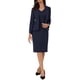 thumbnail image 1 of Conjuntos de Traje INSPIRE CHIC para Mujeres, 2 piezas, Blazer de Trabajo Sólido con Escote en V, Vestidos L Azul Oscuro, 1 of 5