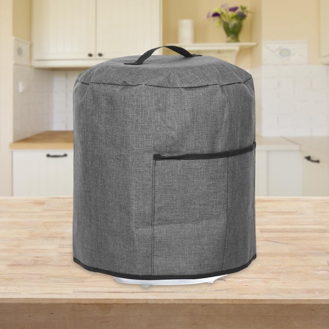 Air Fryer Dust Cover Air Fryer Cover Tela Oxford Ligero Reutilizable a prueba de polvo Robusto Bolsillos de almacenamiento doméstico para cocinar Air gris perfecl Cubierta antipolvo para freidora de aire