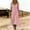 Pink, variant on Ovbmpzd Summer Maxi Dresses for Women With Long Sleeves V Neck Fall Wedding Guest Shirt Dresses Casual Loose Fitting Blue Beach Dresses,M