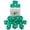 Teal, variant on Role 4 Initiative Polyhedral Dice - Translucent Clear w/White, Arch'd4 (15) New