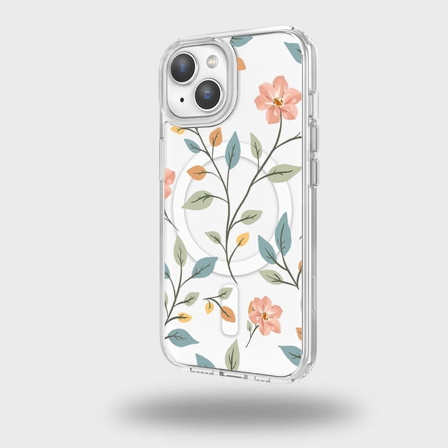 Caseco Mag-SafeiPhone 15 Easter Floral Clear Case
