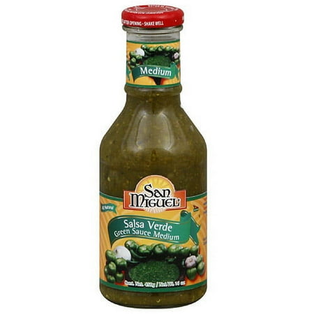 San Miguel Green Sauce Medium Salsa, 16 oz (Pack of 12)