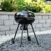 Char-Griller 22 inch Kettle Grill | Charcoal Grill | Black Portable Outdoor BBQ Grill with Lid