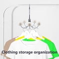 thumbnail image 3 of Large 360° Rotating Wallet Organizer for Closet, Wallet Hooks, Handbag Organizer, Backpack, Belt, Clothes Storage and Organization (5 Hooks), 3 of 5