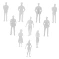thumbnail image 4 of OFFIGAM 20Pcs Small Realistic Figure Model for Model Train Layout in 3.00X0.50X0.15Cm, 4 of 8