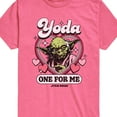 thumbnail image 2 of Star Wars - Valentine Yoda One For Me - Toddler And Youth Short Sleeve Graphic T-Shirt, 2 of 4