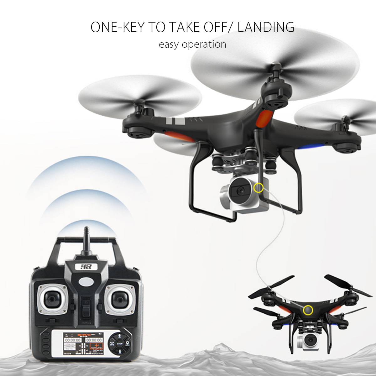 170°Wide Angle Lens 1080P HD Wifi Camera Quadcopter Drone FPV Helicopter Hover