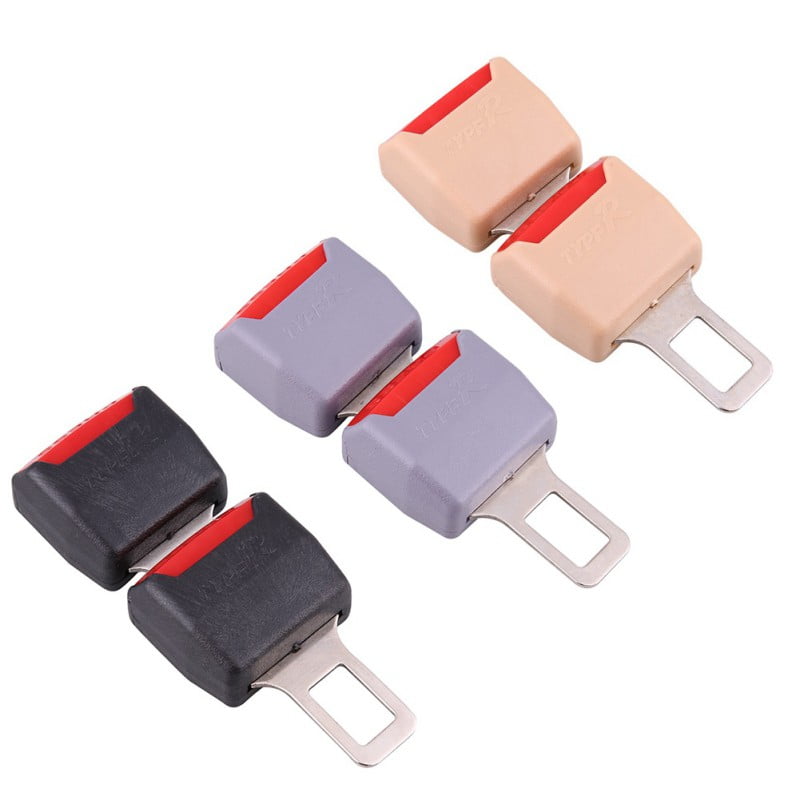 Universal Car Seat Belt Clip Extender Black Gray Beige Safety Belts