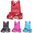 thumbnail image 2 of Children Kids 3 Pieces Dots Lightweight Nylon Backpack Schoolbag Set(Sky-blue), 2 of 5
