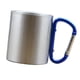 thumbnail image 5 of Taza portátil de acero inoxidable para agua, té y café con asa de mosquetón Azul, 5 of 6