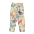 thumbnail image 4 of Kdxio Women's Comfy Stretch ButterflyPrint Drawstring Pajama Pants-Large, 4 of 9