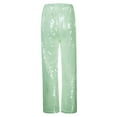 thumbnail image 6 of QHFBli Womens Wide Leg Sparkle Sequin Pants Elastic High Waisted Bling Glitter Dance Pants, 6 of 8