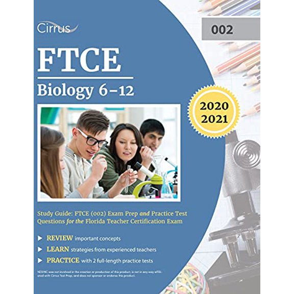 Pre-Owned FTCE Biology 6-12 Study Guide: FTCE (002) Exam Prep and Practice Test Questions for the Florida Teacher Certification Exam, 9781635306132, 1635306132, Paperback,