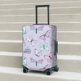 thumbnail image 6 of Hirioo Purple Butterfly for Elasticity Suitcase Cover (No luggage Included) Durable Luggage Protector Fits 18-32 Inch Luggage-Small, 6 of 7