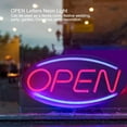 thumbnail image 3 of Letreros de neón, Letras Abiertas Colgante en Forma de luz LED de neón Letreros de la Tienda Luz LED USB para el hogar Tienda Luces de neón Lámpara de luz para Cerveza Bar Pub Hotel Fiesta Ecomeon  no, 3 of 6