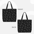 thumbnail image 2 of Fuzoiu White Pineapples Print Durable Tote Bag,Shoulder Bag with Zipper Closure,Casual Tote's Handbag,for Daily Use, Shopping, School, Work, 2 of 7
