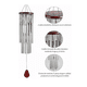 thumbnail image 5 of Campanas De Viento De Caoba Hechas A Mano Con 27 Tubos PLATA, 5 of 5