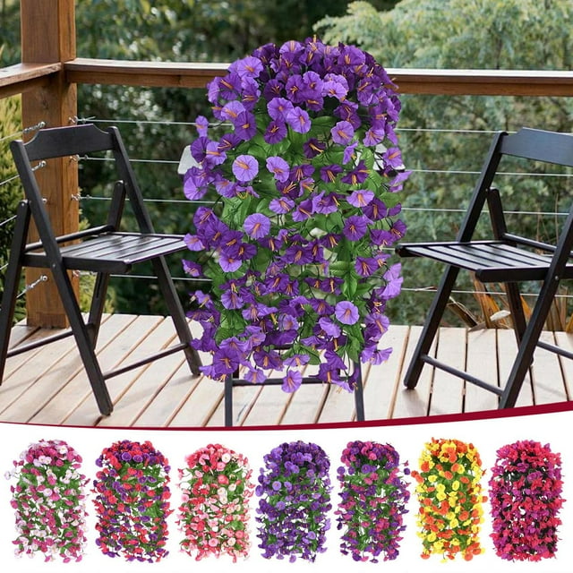 Artificial Roses Vines Wall Hanging 33 Inch Fake Silk Flowers Garland Single Piece for Living Room Ceiling Decoration Home Garden Greenery by PEONAVET