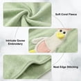 thumbnail image 5 of Hooded Towel Poncho Quick Dry Coral Fleece Bathrobe Super Soft Cotton Blend Absorbent Large Size Cartoon Goose Pattern for Beach Pool and Home Shower Use, 5 of 6