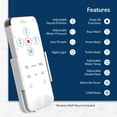 thumbnail image 6 of Bio Bidet Ultimate 770 Bidet Seat, Warm Water, Heated Seat, Slow Close Lid, Remote Control, Round, 6 of 11